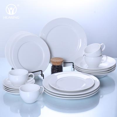 China Wholesale high quality viable 20pcs porcelain ceramic dinner plate set dinnerware for sale for sale