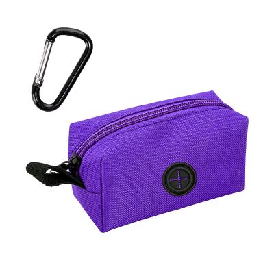 China Breathable Cheap Pet Bag Waste Dispenser With Zipper Dog Poop Bag Holder Pet Waste Bag Organizer With Hook for sale