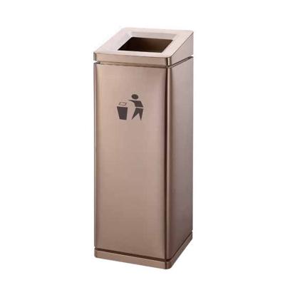 China 1.0mm Thickness Sustainable Mall , Hotel Stainless Steel Trash Can for sale