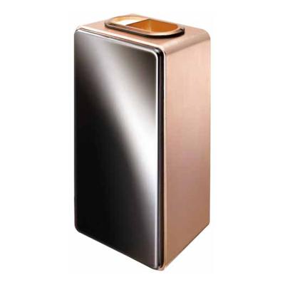 China Stainless Steel Trash Bin Waste Bin Sustainable Waste Bin For Airport Hotel Office Building for sale