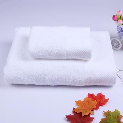 China Wholesale Account QUICK DRY Hotel Single Yarn 100% Cotton White Color Bath Towels for sale