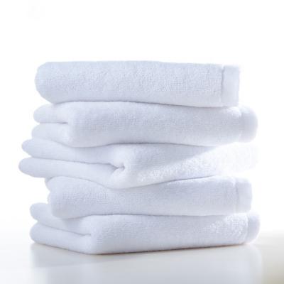 China Sustainable 120g Organic Cotton Super Absorbent White Face Towel For Hotel Beauty Salon Not Easy To Shed Hair Face Towel for sale