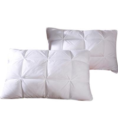 China 100% Cotton Anti-Static Pillow Feather Pillow Bread Velvet Five Star Hotel Feather Pillow for sale