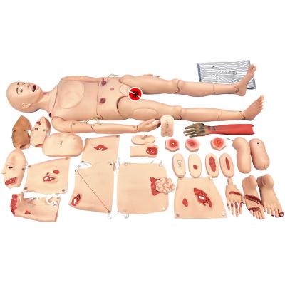 China Advanced Trauma Simulator Nursing Manikin Trauma Medical Care Manikin Trauma Model Teaching Training Training Product for sale