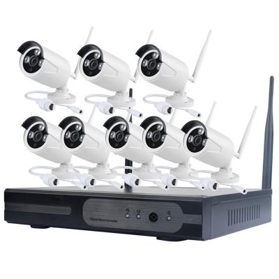 China 8ch NIGHT VISION nvr camera security kit 8 ch cctv camera system with receiver for sale