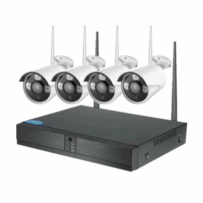 China NIGHT VISION 4Ch 2Mp Wifi Wireless Nvr Kit Cheap Cctv Camera Cctv Kit Cctv 4 Channel kits for sale