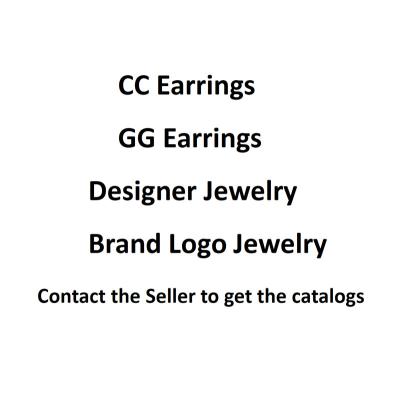 China Fashionable Wholesale High Quality Luxury For Women Inspired Jewelry Letter Brand Designer Earrings for sale