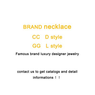 China TRENDY jewelry 2022 new fashion women designers set luxury high quality famous designer brand jewelry necklace for sale