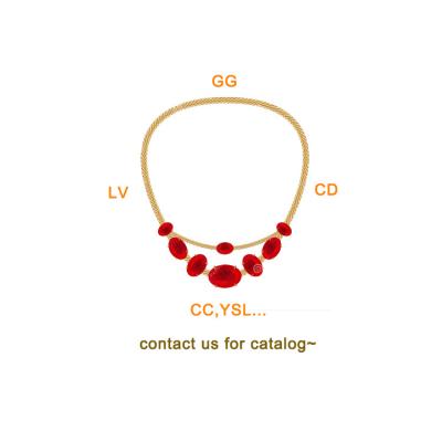 China FASHIONABLE Simple Female Chain Jewelry Clavicle Diamond Collar Jewelry Designer Trend Women Famous Brands Necklace for sale