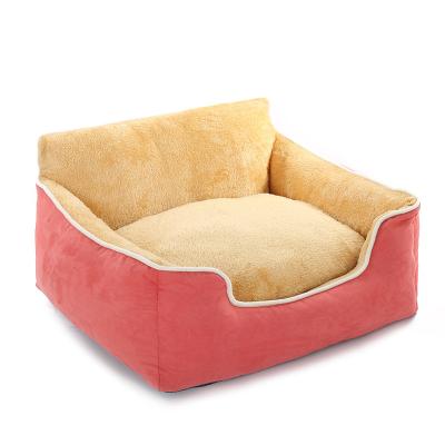 China Sustainable Luxury Dog Sofa Memory Foam Pet Sofa Bed Cushion For Small Large Dogs Cats for sale