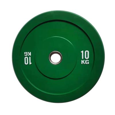 China Durable Weightlifting Rubber Weight Plates Colorful Gym Barbell Sale Gym Equipment Bumper Plates for sale