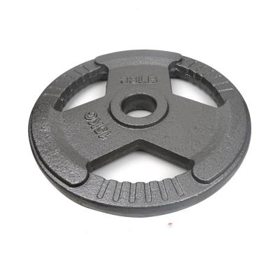 China Hot Selling Commercial Gym Equipment Tri Plate Weight Dumbbell Use Gym Grip Weight Plate for sale