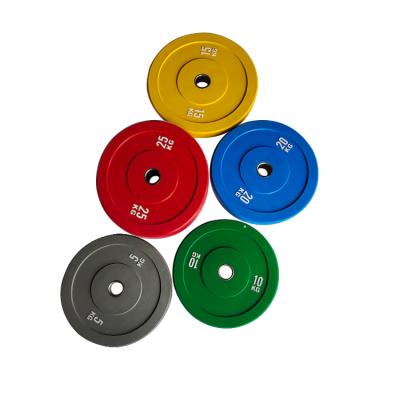 China Durable Standard Cheap Weightlifting Barbell Bumper Plates Barbell Plates Colorful Soft Bumper Color Kg or Pound for sale