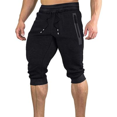 China Breathable Cheap Volume Customized Stylish Black Plain Half Pants For Men for sale