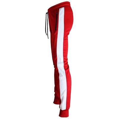 China OEM Sweatsuit Wholesale Red Hooded Fitted Jogger Tracksuit Zipper Men Jogger Tracksuit Breathable for sale