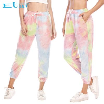 China Wholesale Women Clothing Ladies Casual Pants Custom Tie Dye Anti-Wrinkle Pants for sale