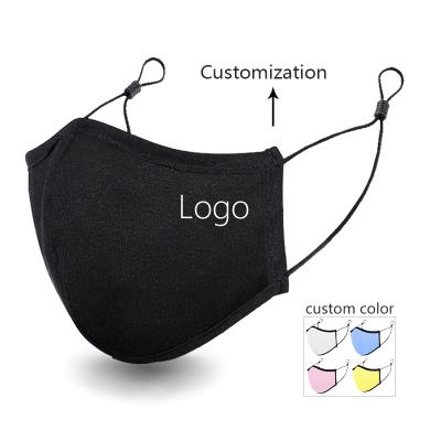 China Breathable OEKO Certified Silver Ion Cotton Maskes Reusable Face Masks Custom Logo Wahsable for sale