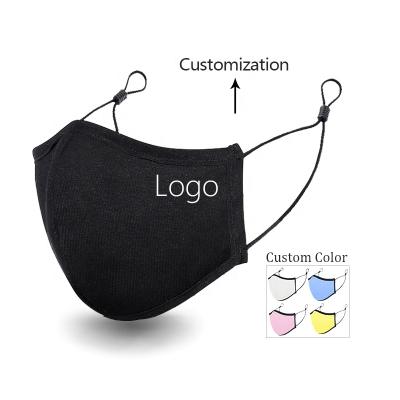 China Custom Made Cover Breathable Custom Logo Silver Ion Cotton Facemask Reusable Washable Face Mask for sale