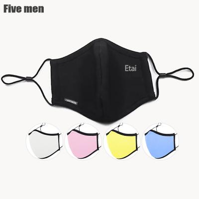 China Breathable custom company logo printing washable reusable facemask cloth party face mask for sale