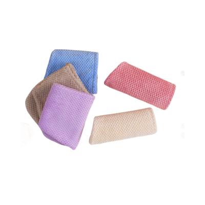 China Wholesale Child Safe Microfiber Waffle Hair Drying Towel Turban Towels Best Seller Wrap Microfiber Hair Towel for sale