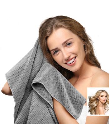 China New Style Kid Safe Absorbent And Head Microfiber Quick Dry Coral Dry Wrap Fleece Towel Hair Towels for sale