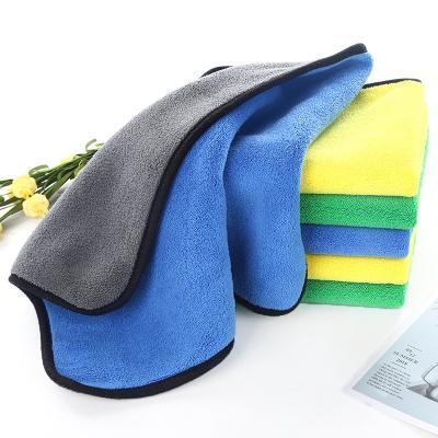 China Super Absorbent Water Safe Microfiber Fleece Car Towel Cleaning Cloth High Density Coral Wash Towel For Car for sale