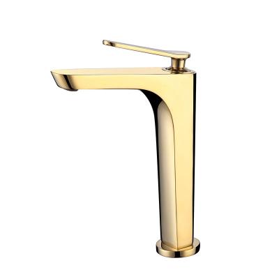 China Yukde New Design Three Surface Treatments Metered Solid Brass Faucets Hotel Bathroom Basin Faucet for sale