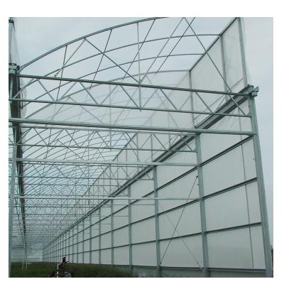 China Foshan vegetable kunyu flower fruit multi span saw tine tunnel plastic film equipment agricultural greenhouse for sale