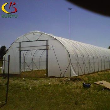 China Large Plant House Agriculture Modular Greentunnel Greenhouse Indoor PE Greenhouse Kits for sale