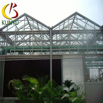 China Glass Type Greenhouse Backyard Venlo Temporary Roof Greenhouses for sale