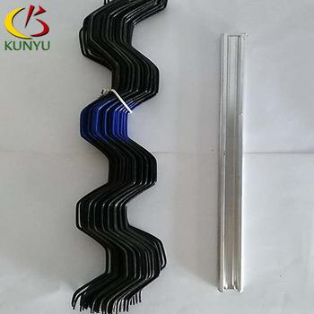 China Aluminum alloy greenhouse film lock channel with spring wire, base stir wire slot for sale