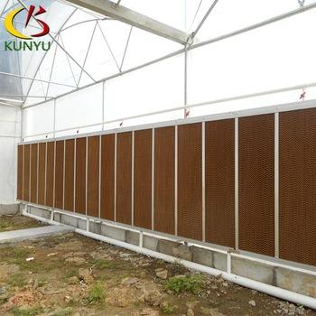 China 100% pure wood pulp greenhouse/factory/breeding farm using evaporative cooling pad for poultry farm for sale