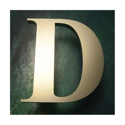 China Best Selling Custom Metal Logo 3D Company Decor Wall Led Letter Simple Alphabet for sale