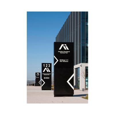 China Customized 316 Acrylic Factory Outlet Outdoor Commercial Design Aluminum Pylon Pylon Waterproof Signboard Signboard Design for sale