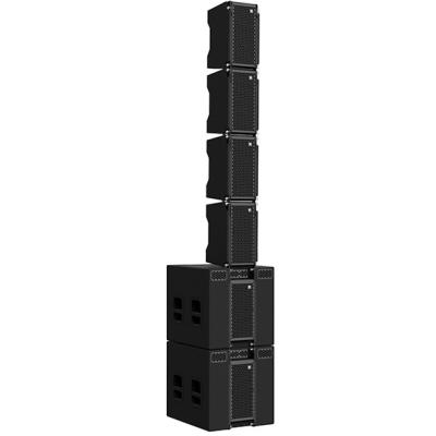 China Mini Line Array luidsprekers Outdoor Indoor Dual 8 inch Line Array Stand Set Te koop