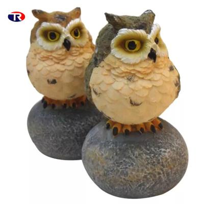 China China Custom Design Realistic Animal Garden Bird Decor Decorative Any Size Wild Animal Decor Art Craft Resin Owl Statue for sale