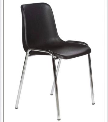 Chine Modern High Quality Cheap Plastic Chairs With Chrome Metal Leg à vendre