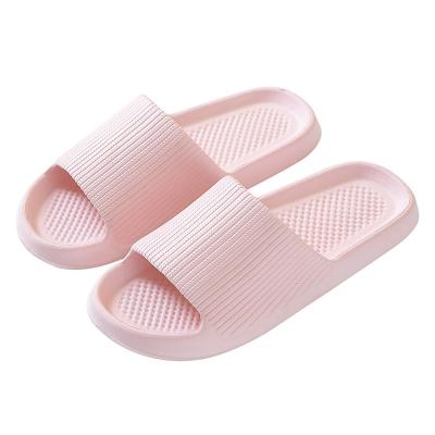 China The 2022 trend fashion light weight women's sandals soft thick unique home anti-slip pure color EVA indoor pers for sale