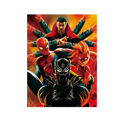 China Japan In Action 3D Image 30x40cm Marvel Heroes 3D Lenticular Poster for sale