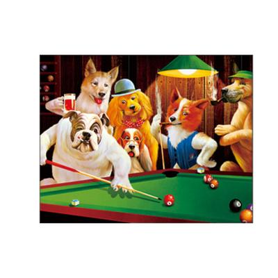 중국 Viet Nam Funny Game Dogs 3D Lenticular Pictures 3D Actions Animal Poster 30x40cm 판매용