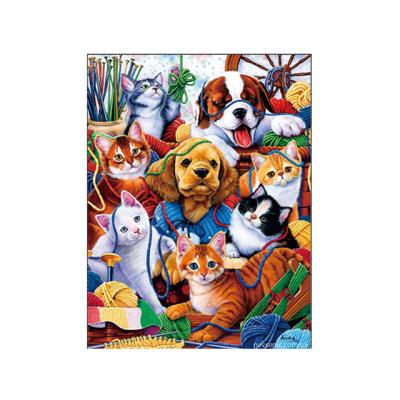 China China 3d Lenticular Image Of Dog Family Animal Pictures With 3d Effect Poster for sale