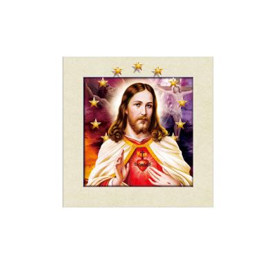 China Jesus Christ Virgin Mary 5d Lenticular Poster Europe 40x40cm 5d Lenticular Image for sale