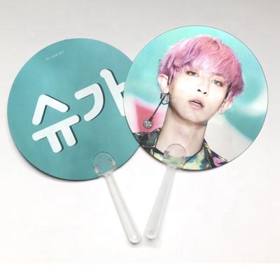 China Custom 3d Korean Flip Effect Handfan With Celebrity 3D Lenticular Handfan For Gifts Wholesale for sale