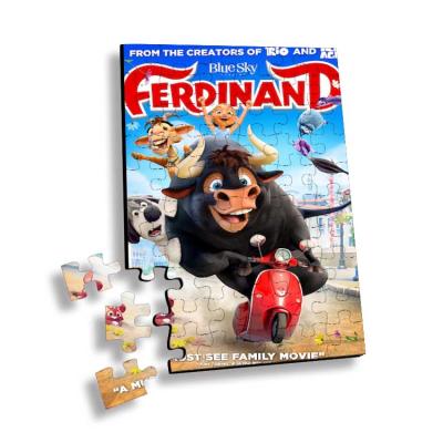 China Lenticular Printing 3D Puzzle with Movie Characters or Flip Jigsaw Children Family Games Educational 3D Toy Puzzle for sale