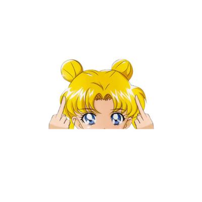 China Cartoon Sticker Sailor Moon Anime Car Stickers Die Cut Sticker 3D&Motion Lenticular For Overlay Top for sale