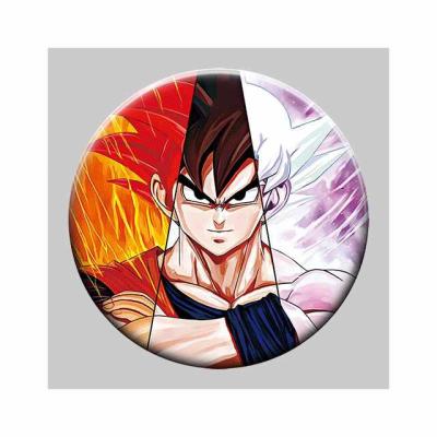 China 3D Lenticular Anime 3D&Flip Pins With Goku Designs 3d DBZ Badges For Gifts zu verkaufen