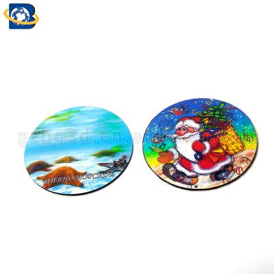 China Customized Country PET/PP Lenticular 3D Printing EVA Coaster Cup Mat Rubber Place Mat for sale