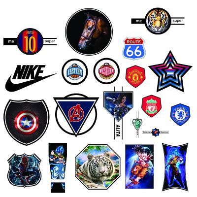 China Washable Soft TPU Label 3D Lenticular TPU Logo Printing For T-shirts/Hats/Clothes/Bags/Textile for sale