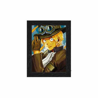 China Decoration LED Light Box View Poster 3D Flip Luffy And Zoro One Piece Anime Picture LED Light Box for sale