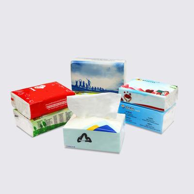 China ODM & OEM Printed Backing Soft 3 Ply Virgin Wood Pulp Tissue Paper Facial Tissue for sale